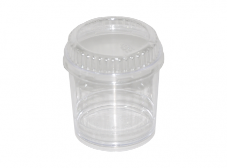 Imagen miniatura de VASO PLASTICO 20P (170ML) TRANSP. C/ TAPA