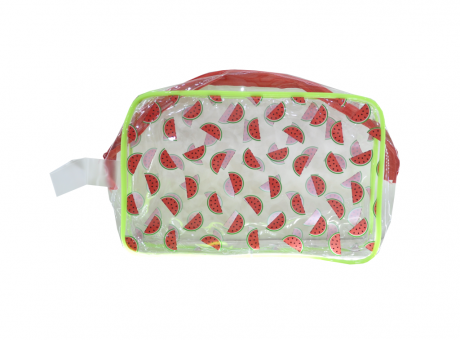 Imagen de CARTUCHERA PLASTICA SANDIA (23X15X6) TRANSP.
