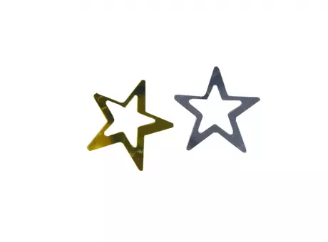 Imagen miniatura de CONFETTI ALUMINIO ESTRELLA DORADO/PLATEADO