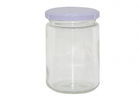 Imagen de ENVASE VIDRIO CILINDRO (300ML) TAPA BLANCO