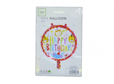 GLOBO \\\\\"HAPPY BIRTHDAY\\\\\" (45CM) ROJO