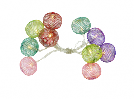 Imagen miniatura de GUIA LED X10 CON ESFERAS BAJAS COLORES SW