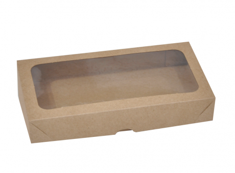 Imagen de CAJA RECTANGULAR 12X23X3,5 KRAFT VISOR NOVO 05