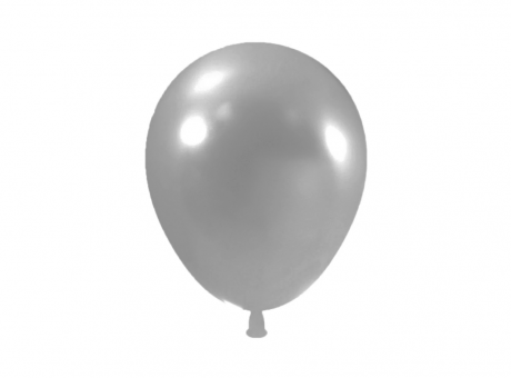 Imagen de GLOBOS LATEX METALIZADO 25P PLATEADO (DS)