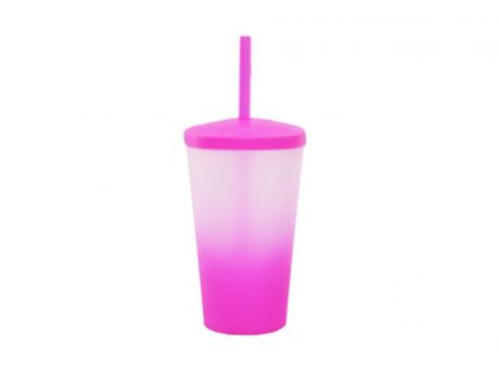 WEEKEND CUP 550ML FANTASY ROSADO NEON