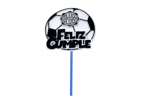 Imagen de TOPPER FELIZ CUMPLE PELOTA OLIMPIA