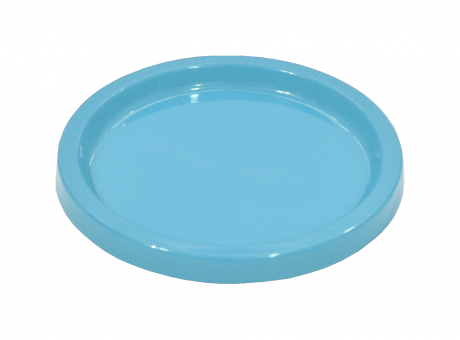 BANDEJA PLASTICA CIRCULAR (21X2) CELESTE