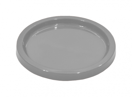 BANDEJA PLASTICA CIRCULAR (21X2) GRIS CLARO