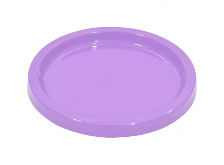 BANDEJA PLASTICA CIRCULAR (21X2) PURPURA CLARO