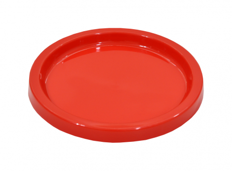 BANDEJA PLASTICA CIRCULAR (21X2) ROJO