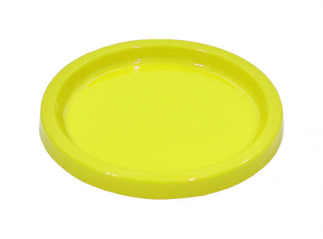 BANDEJA PLASTICA CIRCULAR (21X2) AMARILLO