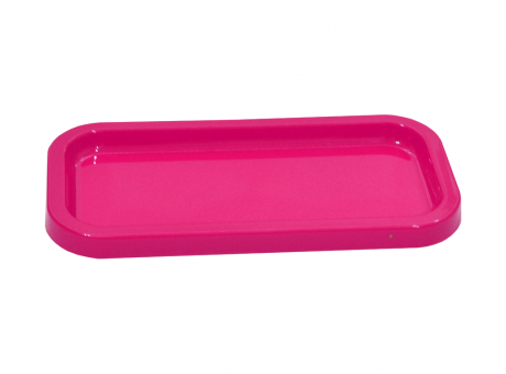 BANDEJA PLASTICA RECTANGULO (30X14X2) FUCSIA