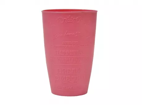 Imagen miniatura de VASO LISO CON FRASES EN RELIEVE COLORES DIVERSOS XX