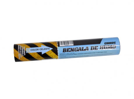 Imagen miniatura de BENGALA DE HUMO COLOR CELESTE CIENFUEGOS