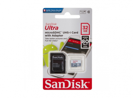 Imagen de MEMORIA SANDISK 32 GB C10 100 MB ULTRA