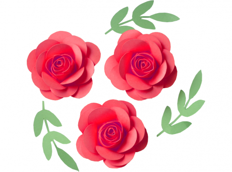 Imagen de FLORES CARTULINA COLORES SURTIDOS 3P