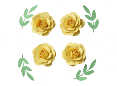 Imagen de FLORES CARTULINA COLORES SURTIDOS 4P