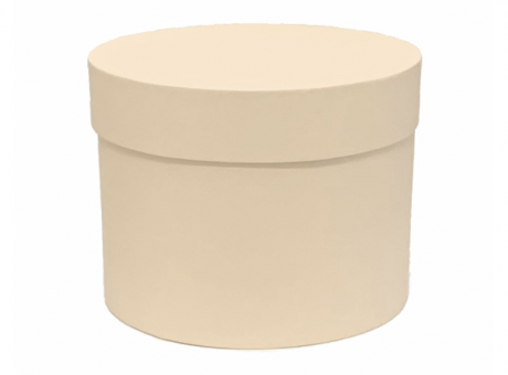 Imagen miniatura de CAJA RIGIDA REDONDA 19,5X15 OFF WHITE SW