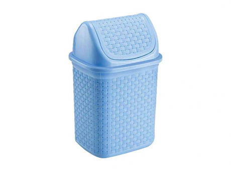 BASURERO DE MESADA AZUL BABY BASCULANTE RATTAN 4,5L 134/AB NITRON CXO XX