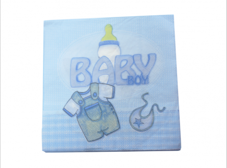 SERVILLETAS BABY BOY 20P CELESTE