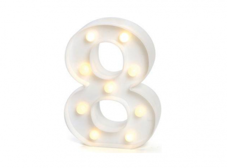 Imagen de NUMERO LED \"8\"