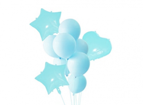 Imagen de GLOBOS SET PASTEL CELESTE JU1 X10