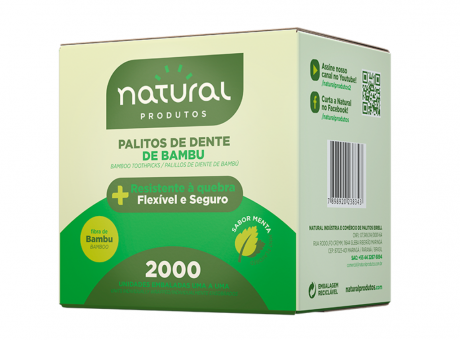 Imagen miniatura de PALITO BAMBU SABOR MENTA C2000