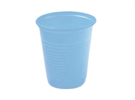 VASO PLASTICO 200ML CELESTE 40X50 C200-AC