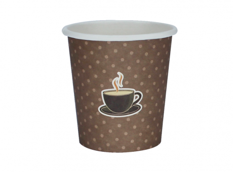 Imagen de VASO DE PAPEL P1 CAFE MARRON 120ML C50