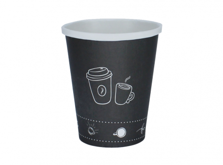 Imagen de VASO DE PAPEL P1 CAFÉ NEGRO 180 ML C50