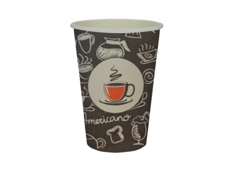 Imagen de VASO DE PAPEL P1 CAFÉ NEGRO ARTE 240 ML C25