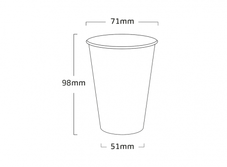 Imagen de VASO DE PAPEL CHOCOLATE 240 ML C25