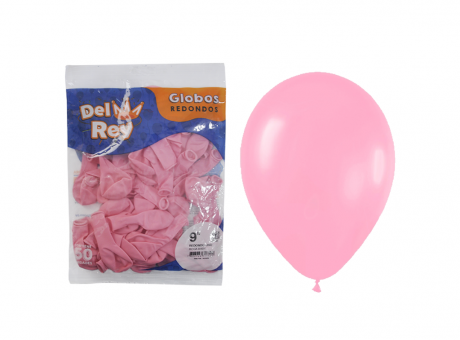 GLOBO DEL REY ROSA BABY NRO 9X50 - Sansei