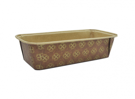 Imagen miniatura de FORMA BUDIN INGLES PLUMPY FIORI MARRON ORO 5 UNIDADES ECOPACK