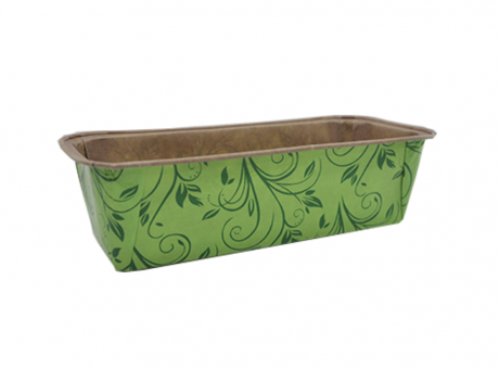 Imagen miniatura de FORMA BUDIN INGLES 600G PLUMPY FIORI VERDE 5 UNIDADES ECOPACK