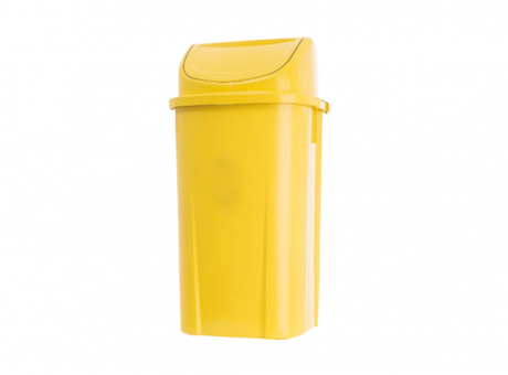 Imagen de BASURERO BASCULANTE 60LTRS AMARILLO  1382 LAR
