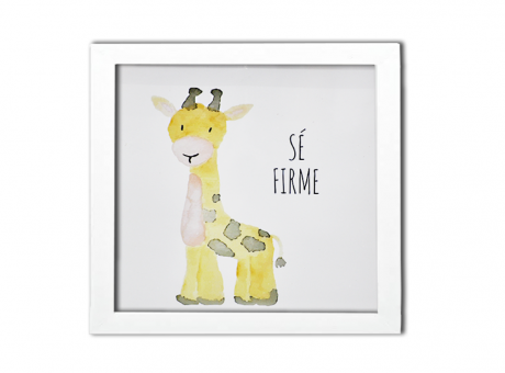 Imagen de PORTA RETRATO CUADRADO "SE FIRME" (25X25X2) BLANCO