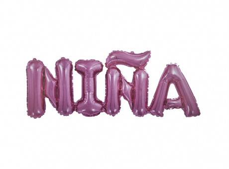 GLOBO \\\\"NIÑA\\\\" (94X34CM) ROSADO