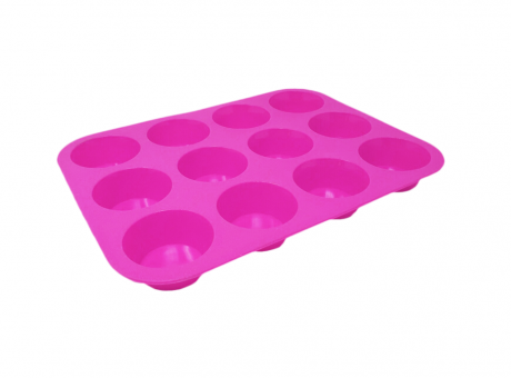 MOLDE P/ CUP CAKE SILICONA C/12 F-YH-41 (SW)
