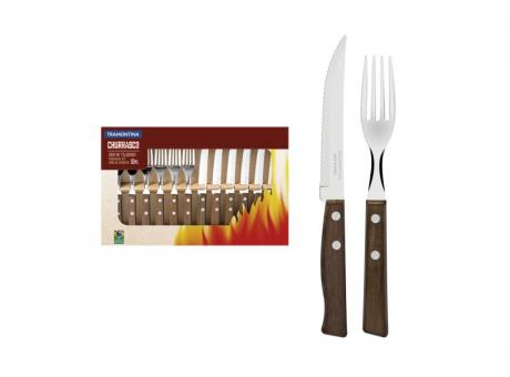 JUEGO DE CUBIERTOS CHURRASCO 12 PCS TRAMONTINA