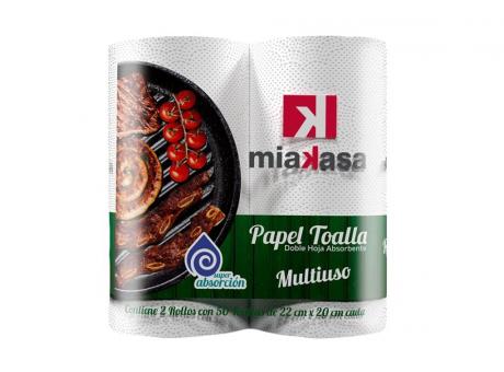 Imagen de PAPEL TOALLA DE COCINA DOBLE HOJA MIAKASA