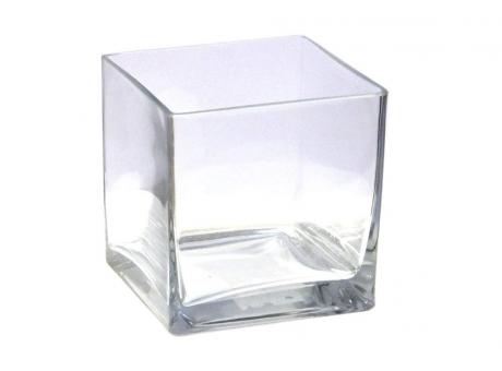 Imagen de CUBO VIDRIO TRANSPARENTE 12 CM CL