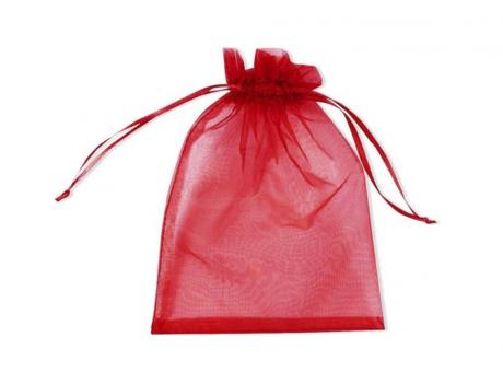Imagen de BOLSITA DE ORGANZA ROJO M 12X17