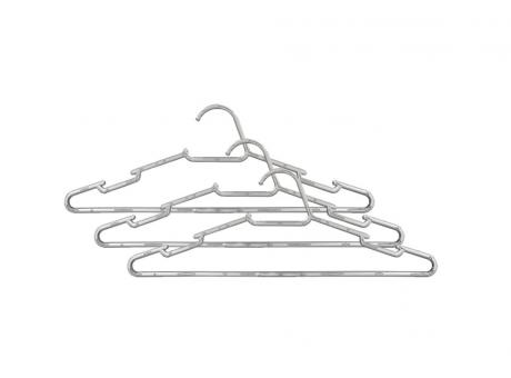 PERCHA CRISTAL C/ 3 PIEZAS POP TRANSP.