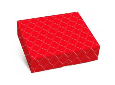 Imagen de CAJA RECT CON TAPA GRD ROJO RELIEVE 30X24X6 CROMUS