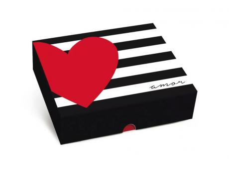 Imagen de CAJA RECT CON TAPA GRD DECOR TE AMO 30X24X6 CROMUS