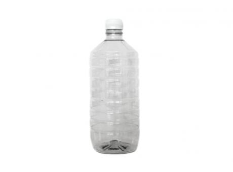BOTELLA PET DE 1L. ANILLADO CON TAPA BLANCA