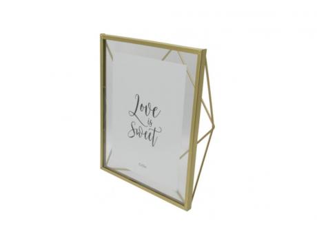 Imagen de PORTA RETRATO METAL/ VIDRIO 20X25X7 DORADO PRM-1520-G