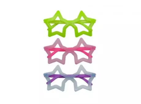 Imagen miniatura de LENTES PLASTICOS ESTRELLA 12 P COLORES TRANSP. (DS)