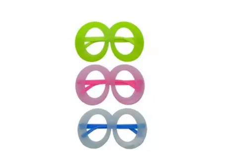 Imagen miniatura de LENTES PLASTICOS REDONDO 12P COLORES TRANSP. (DS)